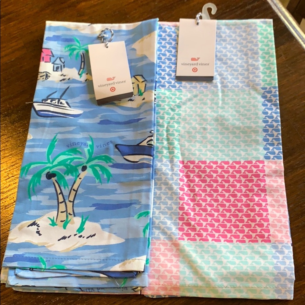 NEW! 2 Vineyard Vines for Target Dish/Hand Towels